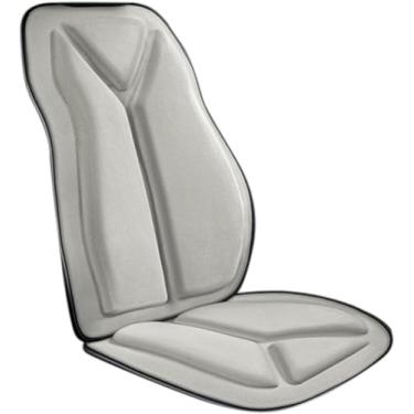 Imagem de Almofadas de assento de carro, almofadas de assento de carro respiráveis ​​antiderrapantes para todas as estações, almofada de assento interior de carro com alívio de cóccix para costas de quadril em