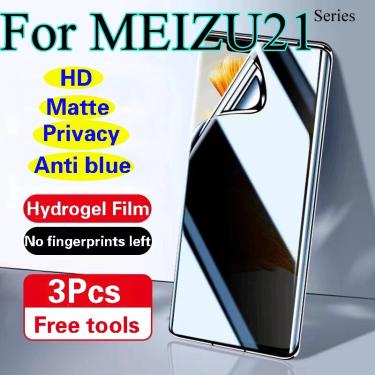 Imagem de Meizu21 Privacidade Protetor de Tela para Meizu 21 Pro  Matte Hidrogel Film  HD Macio Cobertura