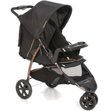 Imagem de Carrinho de Bebe Passeio Galzerano Cross Preto Cobre 3 Rodas