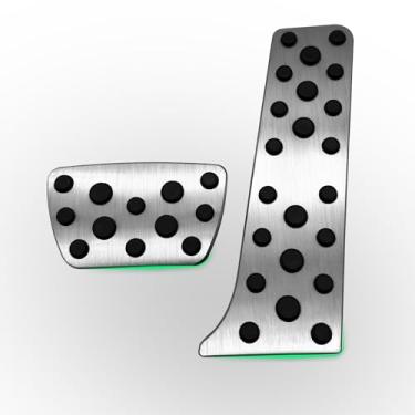 Imagem de Rxmgf Capa para pedal de acelerador a gás de freio compatível com Toyota Camry 2018-2024 Highlander 2020-2023 RAV4 2019-2023 Sienna 2021-2023 e compatível com Lexus ES LS UX (prateado)