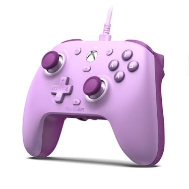 Imagem de GameSir G7 SE Controle de jogos com fio para Xbox Series X|S, Xbox One, Windows 10/11, controle de PC Gamepad com palitos de efeito Hall e conector de áudio de 3,5 mm (Roxa)