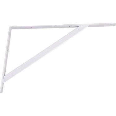 Imagem de Cantoneira Tipo Mão Francesa, Cor Branca, 40 Cm, Vonder.