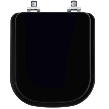 Imagem de Assento Sanitário com Fechamento Lento Axis Ébano (preto) para vaso Deca