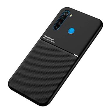 Imagem de Kepuch Mowen Case Capas Placa de Metal Embutida para Xiaomi Redmi Note 8 - Preto