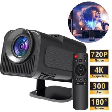 Imagem de Projetor Hy320 Wifi Hd 390 Ansi Android H713 Smart Tv - 4K - AL