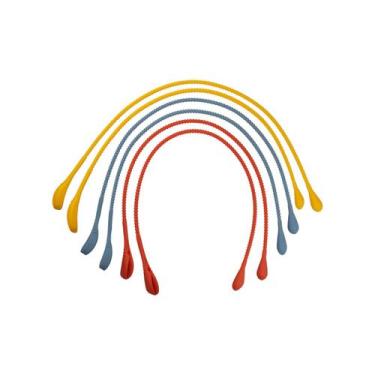 Imagem de Amarradores de Silicone Azul Laranja E Amarelo Oikos, U, MULTI
