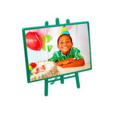 Imagem de Porta Retrato Cavalete Horizontal - 1 Unidade - Verde  - I Fernandes