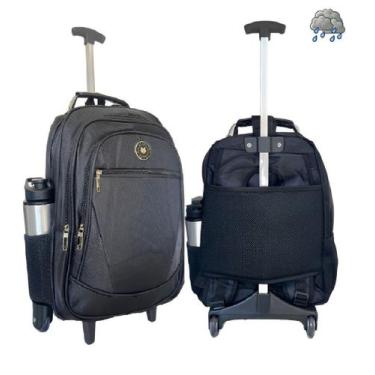 Imagem de Mochila Juvenil Masculina De Rodinhas Escolar Reforçada Grande - Bezzt