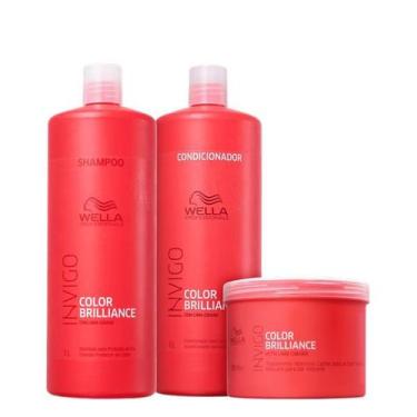 Imagem de Kit Wella Professionals Invigo Color Brilliance Trio Shampoo Condicion