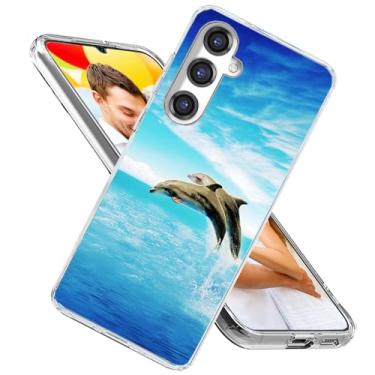 Imagem de ARTIOSIT Capa para Galaxy A14 5G, capa para Samsung A14 5G para meninas e homens, à prova de choque, fina, macia, TPU transparente, capa protetora para celular com design para Galaxy A14 5G/4G, mar