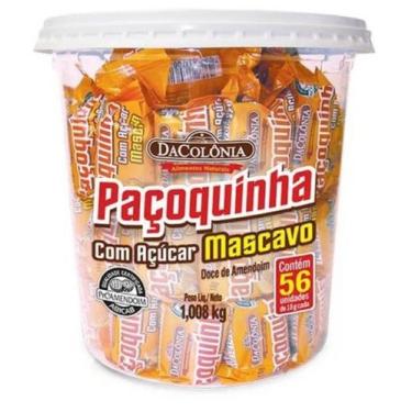 Imagem de Paçoca Rolha Com Açúcar Mascavo Dacolônia ( POTE COM 56 UND)