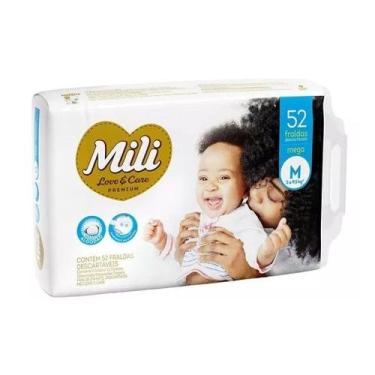 Imagem de Fralda Mili Love & Care Mega M 52Un  Mili - Mili S.A