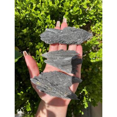 Imagem de Pedra Cianita Negra / Vassoura de Bruxa Natural - Tenda da Luz, Pedra 