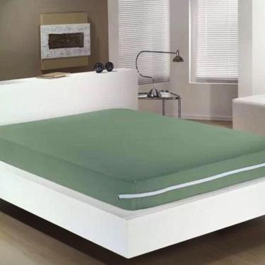 Imagem de Capa P/Colchão Buettner Queen 30 Malha C/Zíper Verde Folha