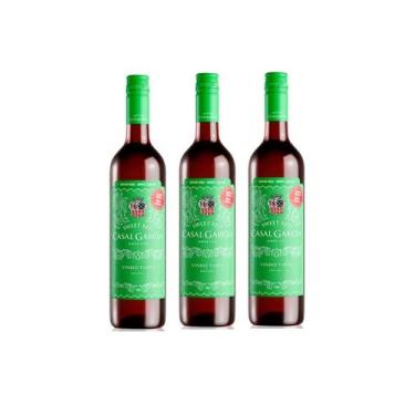 Imagem de Kit Vinho Casal Garcia Tinto Sweet Red 750ml 3 unidades