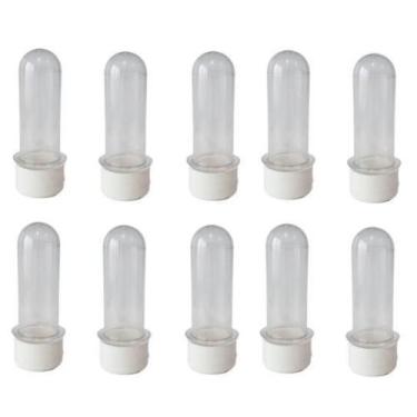 Imagem de Kit 100 Mini Tubete 8cm Acrílico P/ Personalizar Festa - Lynx Produçõe