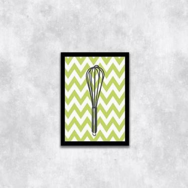 Imagem de Quadro Cozinha Fuê 24x18cm - Quadros On-line, Madeira branca