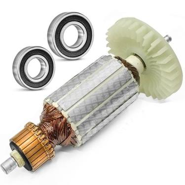 Imagem de Induzido Rolamento Para Serra Mármore 4100ns 4100nh2 220v - Genérica, 