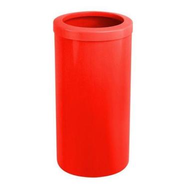 Imagem de Lixeira Plástica 50 Litros 30x70 Com Aro Plástico - Vermelha - JSN