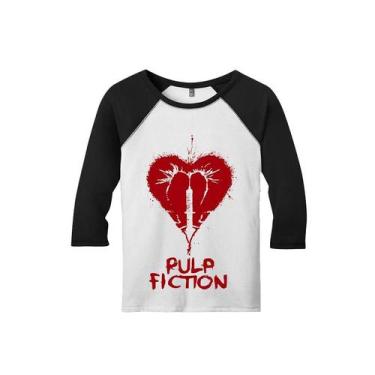 Imagem de Camiseta Raglan Manga 3/4 Masculina Pulp Fiction Tarantino - Ultrav St