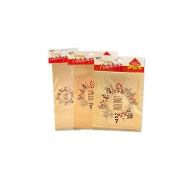 Imagem de Cinta Natalina - Bege - Panetone - 5 UN - Rizzo,  M 10x50cm