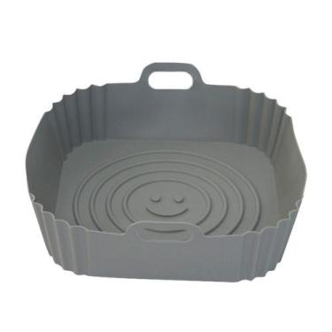 Imagem de Panela para Air Fryer Mimo SN23159 Silicone Cinza - Mimo Style