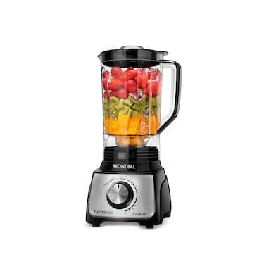 Imagem de Liquidificador Mondial Turbo L-1100 com 12 Velocidades 1100W - Preto/Inox