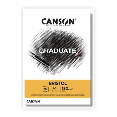 Imagem de Bloco Canson Graduate Bristol 180g A5 20f Canson