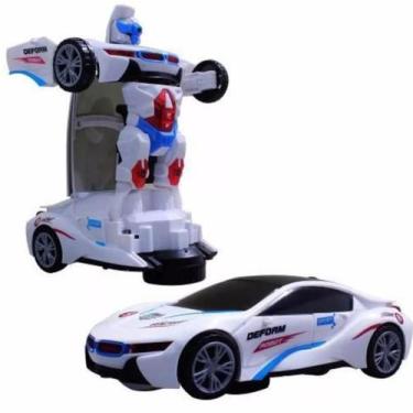 Imagem de Carro 3d Vira Robo Emite Som E Luz Transformes Carrinho Bmw - Open Tra