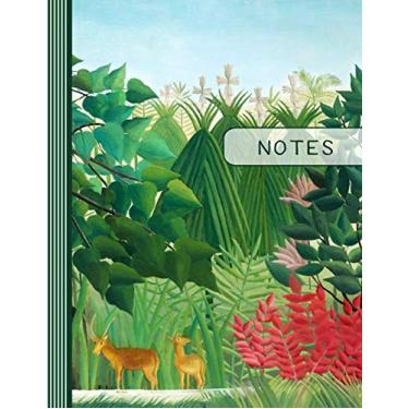 Imagem de Notes: Art Composition Notebook - Large Blank Dot Grid Writing And Journaling Paper Book - Henri Rousseau The Waterfall - Landscape Jungle Journal Diary