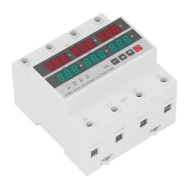 Imagem de Protetor de Corrente sobre Sob Tensão, Estabilizador de Saída de Tensão de 3 Fases, Dispositivo de Proteção de Em Trilho Din, Ac120-300v 63a