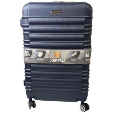 Imagem de Mala Grande Viagem Xeryus Tamanho 28 Resistente Abs Azul Cadeado Rodas 360-Unissex