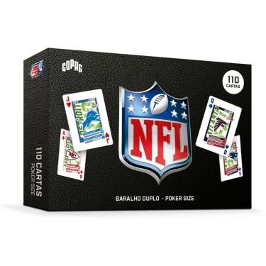 Imagem de Baralho Nfl Duplo Poker Size Copag 110 Cartas Jogo