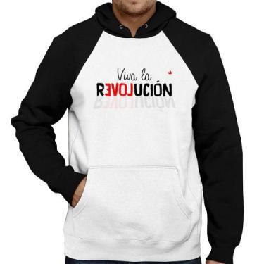 Imagem de Moletom Viva la Revolución - Foca na Moda, Branco, Preto, GG