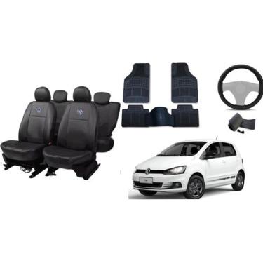 Imagem de Kit Automotivo: Capas Fox 05-22 + Tapete e Volante Personalizado - Aer
