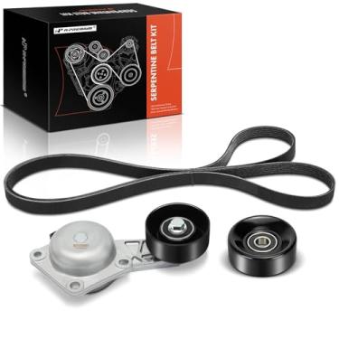 Imagem de A-Premium Kit de correia de transmissão serpentina do motor compatível com carros de ônibus Ford e Starcraft - E-150, E-250, E-350 Super Duty, E-450 Super Duty, F-250 Super Duty, F-350 Super Duty,