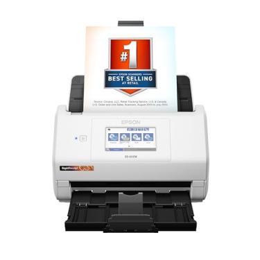 Imagem de Epson Scanner de recibos e documentos sem fio RapidReceipt RR-600W com software de gerenciamento de recibos e PDF ScanSmart AI PRO para PC e Mac, tela sensível ao toque e alimentador automático de