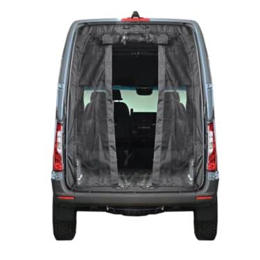 Imagem de Vanspeed Tela de insetos para porta traseira Sprinter Van – Serve para Mercedes Sprinter 2008+ teto alto 144, 170 e 170 estendido – rede mosquiteira de fácil instalação – painéis enroláveis – malha