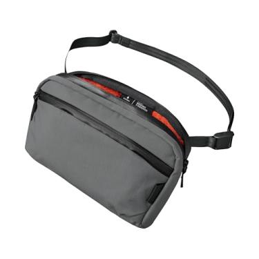 Imagem de ALPAKA Flight Sling 2L - Bolsa tiracolo masculina leve, portátil, embalável, com alça de ombro de liberação rápida, Cinza, Medium, Slim, zíper, mini bolsa tiracolo