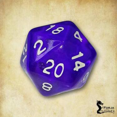Imagem de Dado D20  RPG 20 faces dice Dnd  - T&G, Púrpura