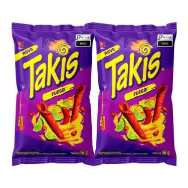 Imagem de Kit 2 Salgadinho de Milho Takis Fuego 56g