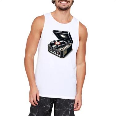 Imagem de Camiseta Regata Vitrola maleta vintage - Alearts, M