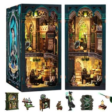 Imagem de Kit DIY Book Nook Kit CUTEBEE Bookshelf Insert Decor 3D Puzzle