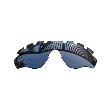 Imagem de MYCOURAG Lentes de reposição polarizadas com proteção UV para óculos de sol Oakley M2 com armação ventilada OO9212 – Revestimento espelhado de titânio polarizado