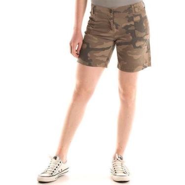 Imagem de Bermuda Camuflada 70401 - Konciny confecções, Marrom claro, 40