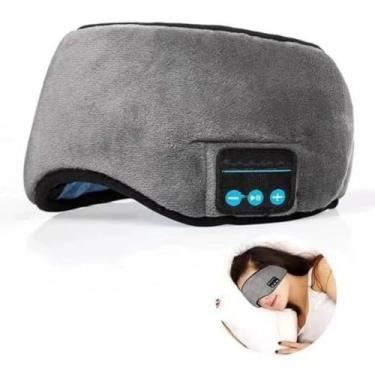Imagem de Tapa Olho Máscara Dormir Fone De Ouvido Bluetooth Confortável