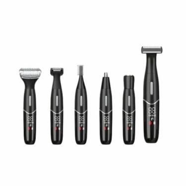 Imagem de Maquina Cabelo Aparador De Pelos Masculino E Feminino 6 Em 1 - Nova Vi