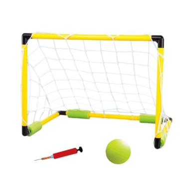Imagem de MERIGLARE Conjunto de jogo de polo aquático flutuante, brinquedos de piscina de verão, brinquedo flutuante portátil multifuncional para piscina de futebol para, 46x33x33cm