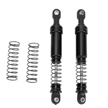 Imagem de Conjunto de Amortecedor RC, Amortecedor Leve 1/10 SCX10 95mm RC Amortecedor de óleo Com Molas para Alta Velocidade, Condições Off Road (Preto)