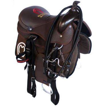 Imagem de Cela Americana Completa Marrom Para Passeios + Acessorios e Manta - Se